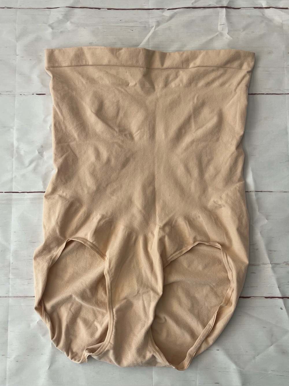 Spanx Nude High-Waisted Shapewear Briefs Panties Size 3X Plus Size Control Top